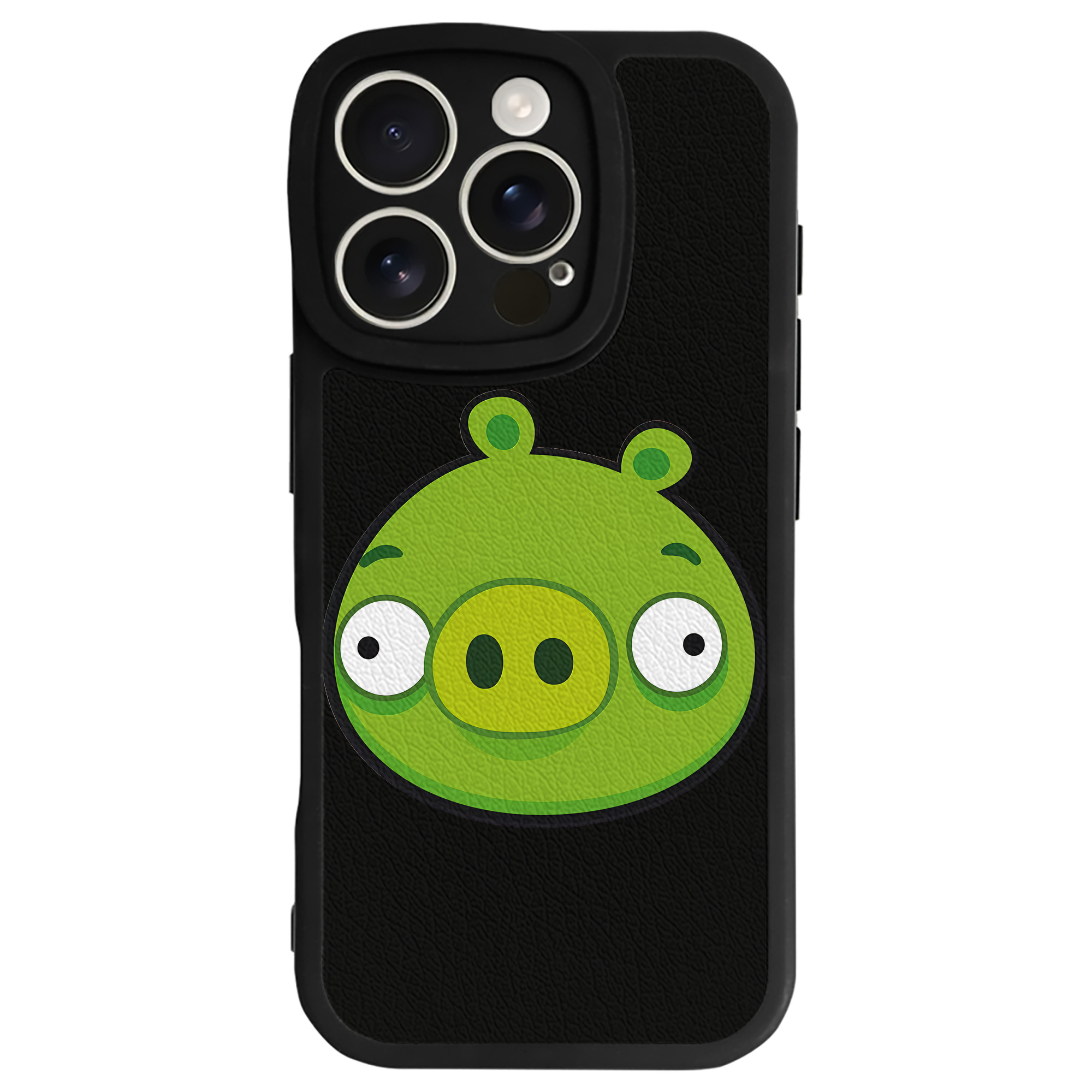（画像用） Angry Birds アングリーバード 【iPhone 16シリーズ対応】シリコンスマホケース（レザー調） 材質：シリコン